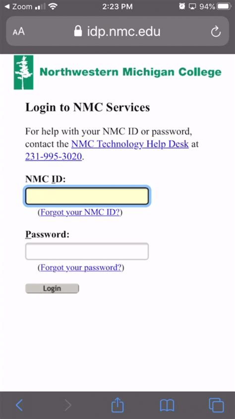 nmc login my account.